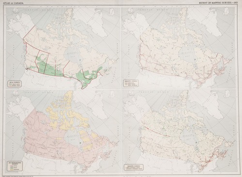 Extent of Mapping Surveys – 1955